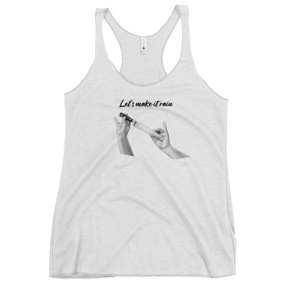 Let's make it rain, Persian Wedding, Knife dance, bride - Women's Racerback Tank