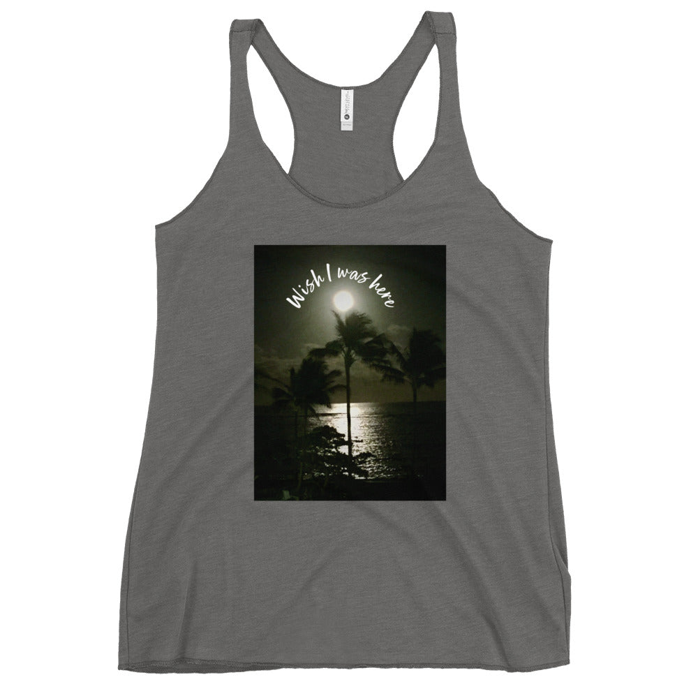 I wish I was here - Women's Racerback Tank