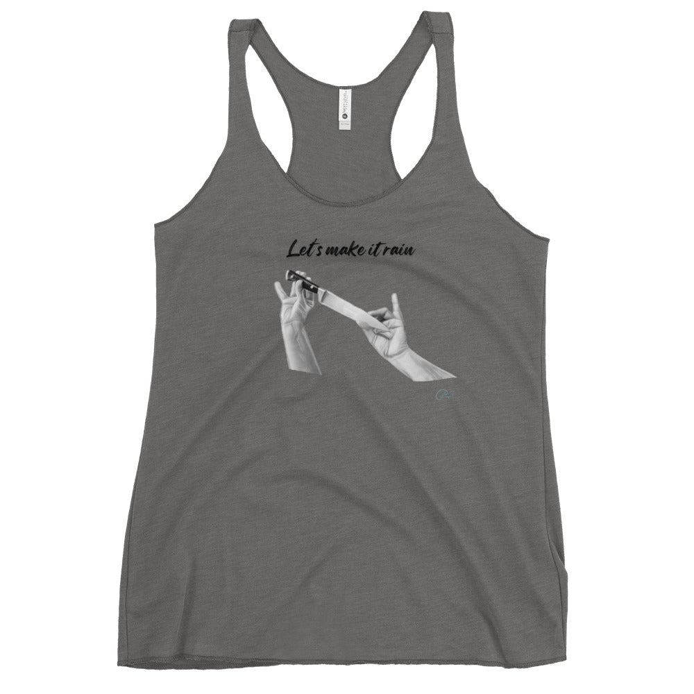 Let's make it rain, Persian Wedding, Knife dance, bride - Women's Racerback Tank