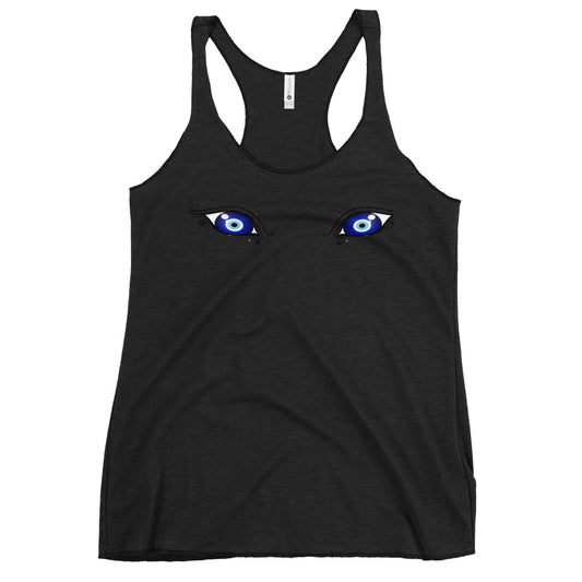 My (Evil) Eyes are up here - Women's Racerback Tank