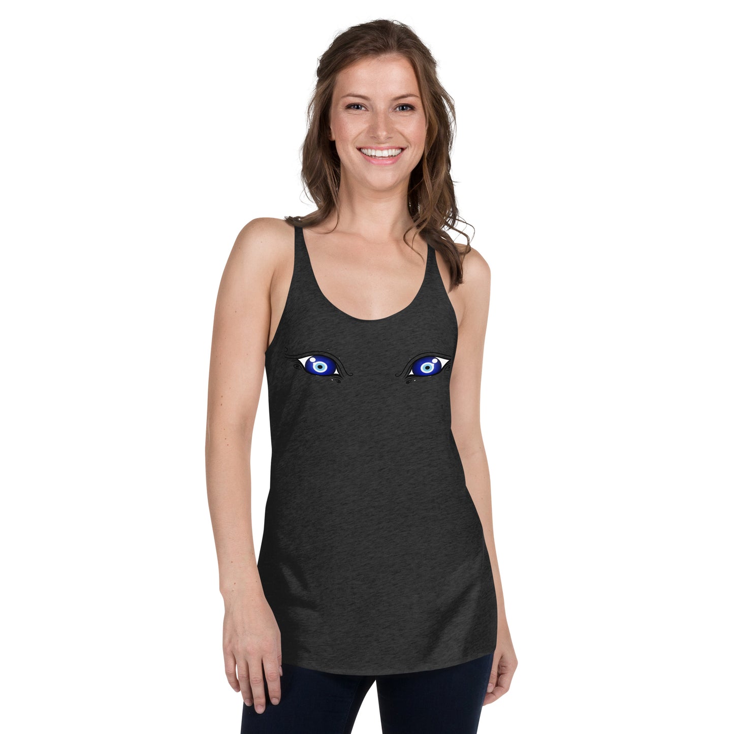 My (Evil) Eyes are up here - Women's Racerback Tank