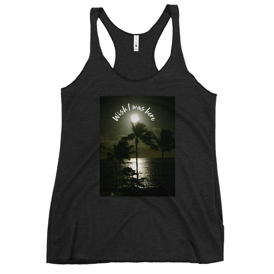 I wish I was here - Women's Racerback Tank