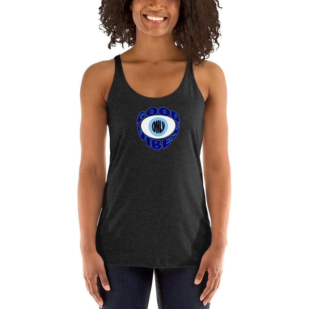 Good Vibes Only, Evil Eye - Women's Racerback Tank
