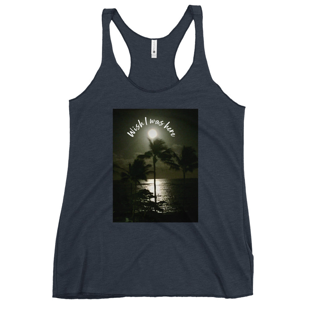 I wish I was here - Women's Racerback Tank