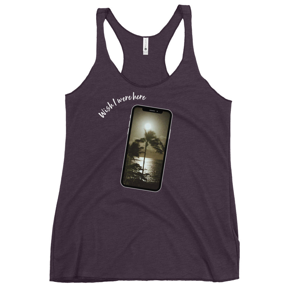 Wish I were here - Women's Racerback Tank