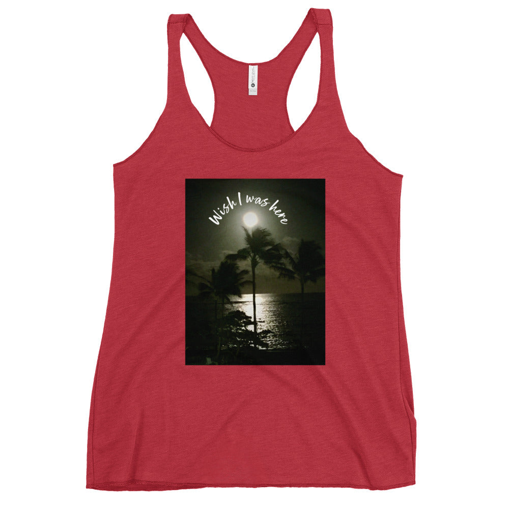 I wish I was here - Women's Racerback Tank