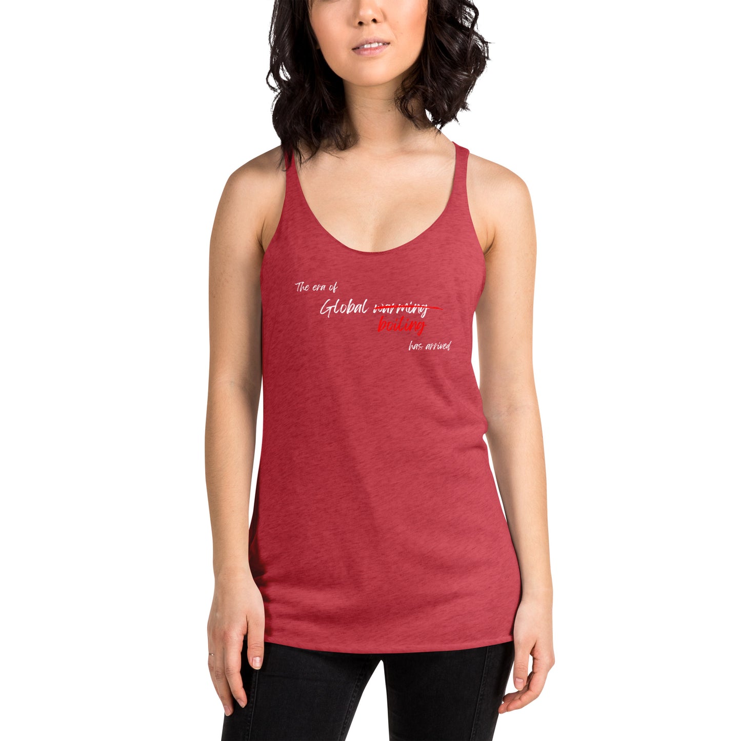 Global Warming, Global Boiling - Women's Racerback Tank
