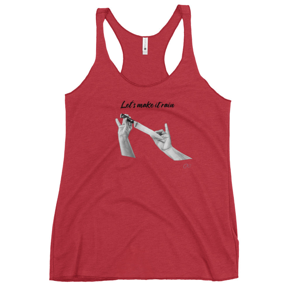 Let's make it rain, Persian Wedding, Knife dance, bride - Women's Racerback Tank