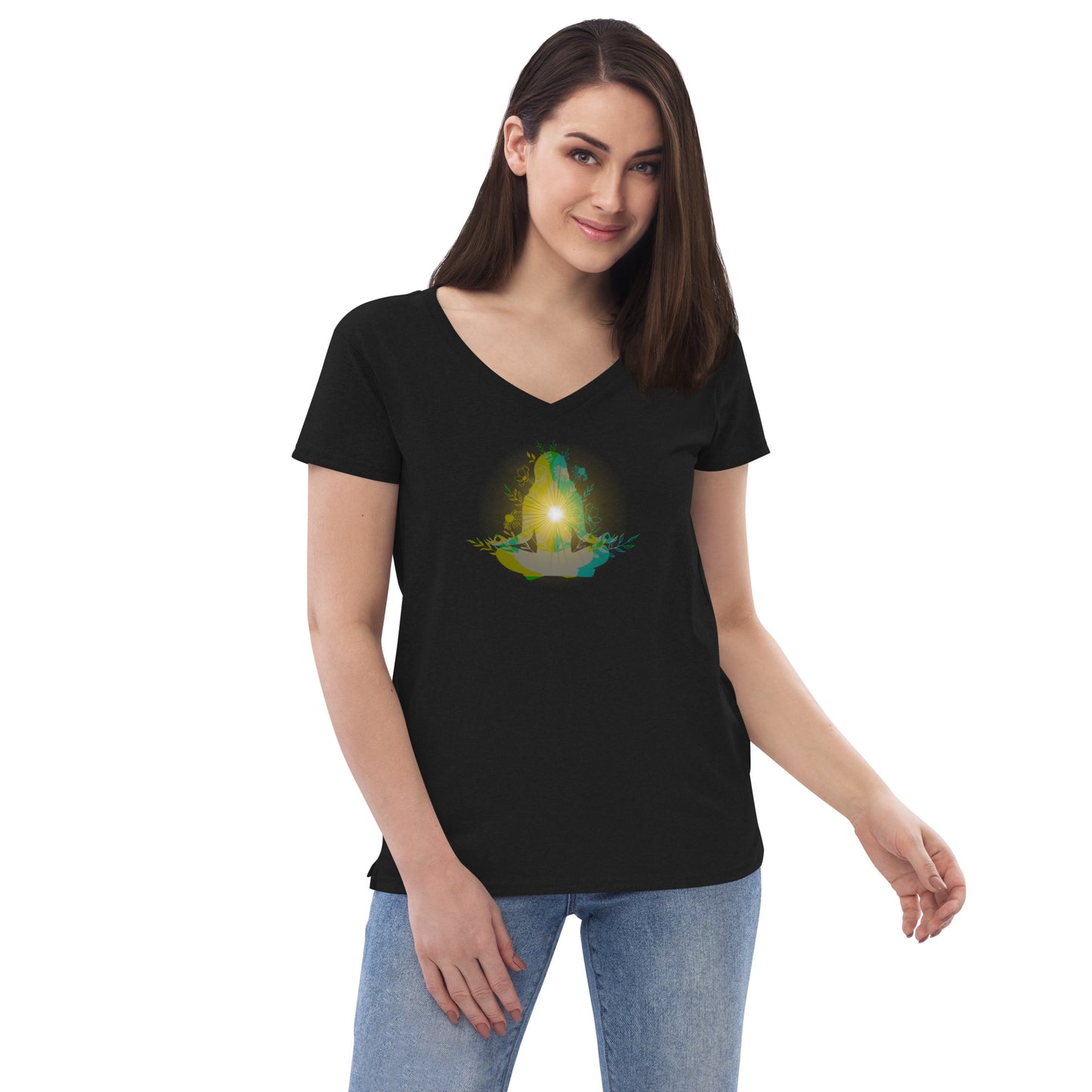 Peace and Harmony - Women’s recycled v-neck t-shirt