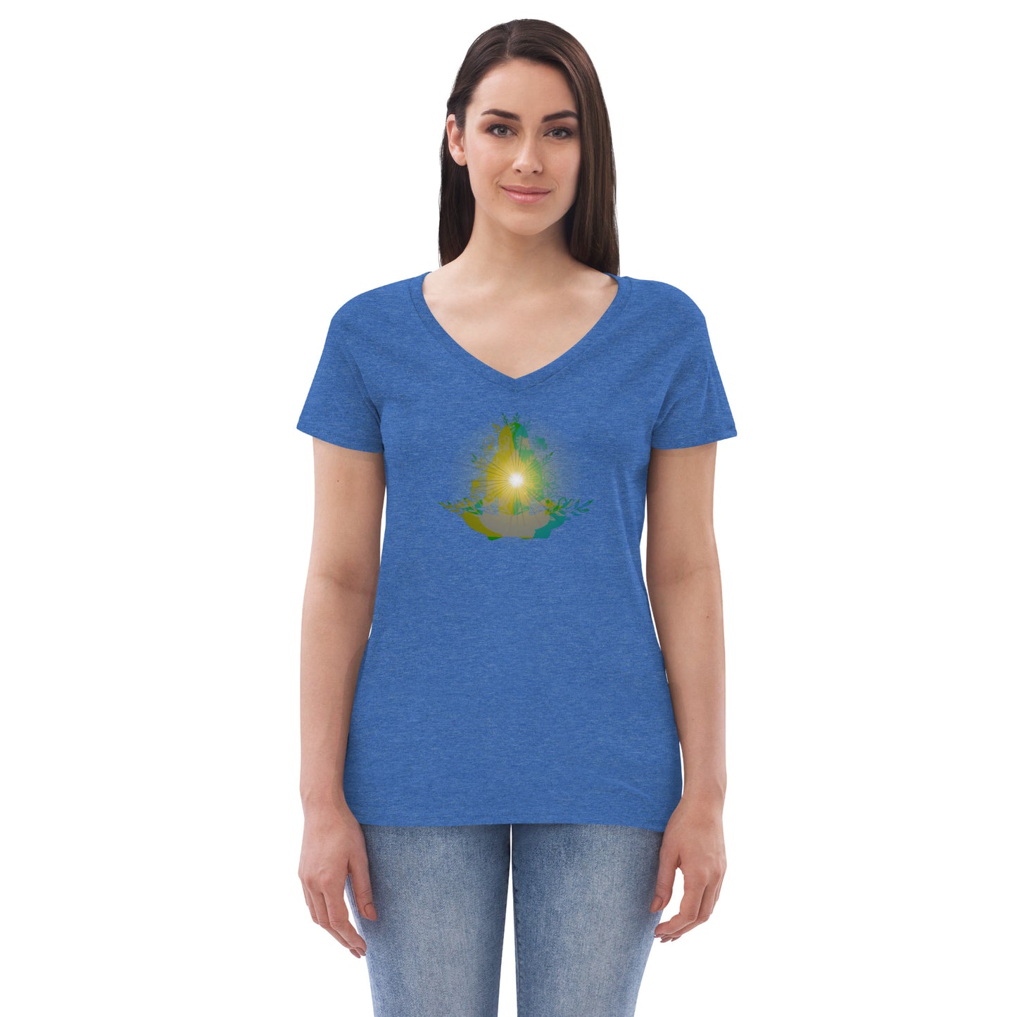 Peace and Harmony - Women’s recycled v-neck t-shirt