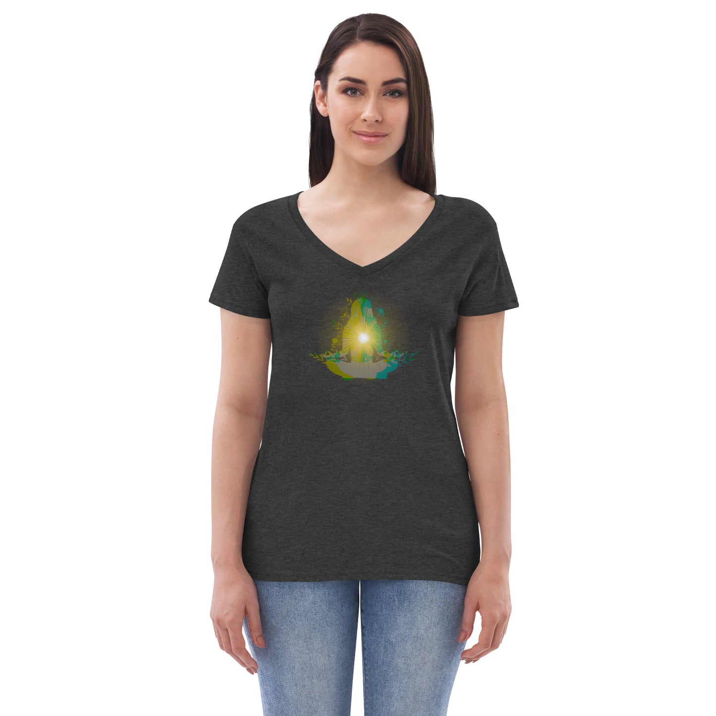Peace and Harmony - Women’s recycled v-neck t-shirt
