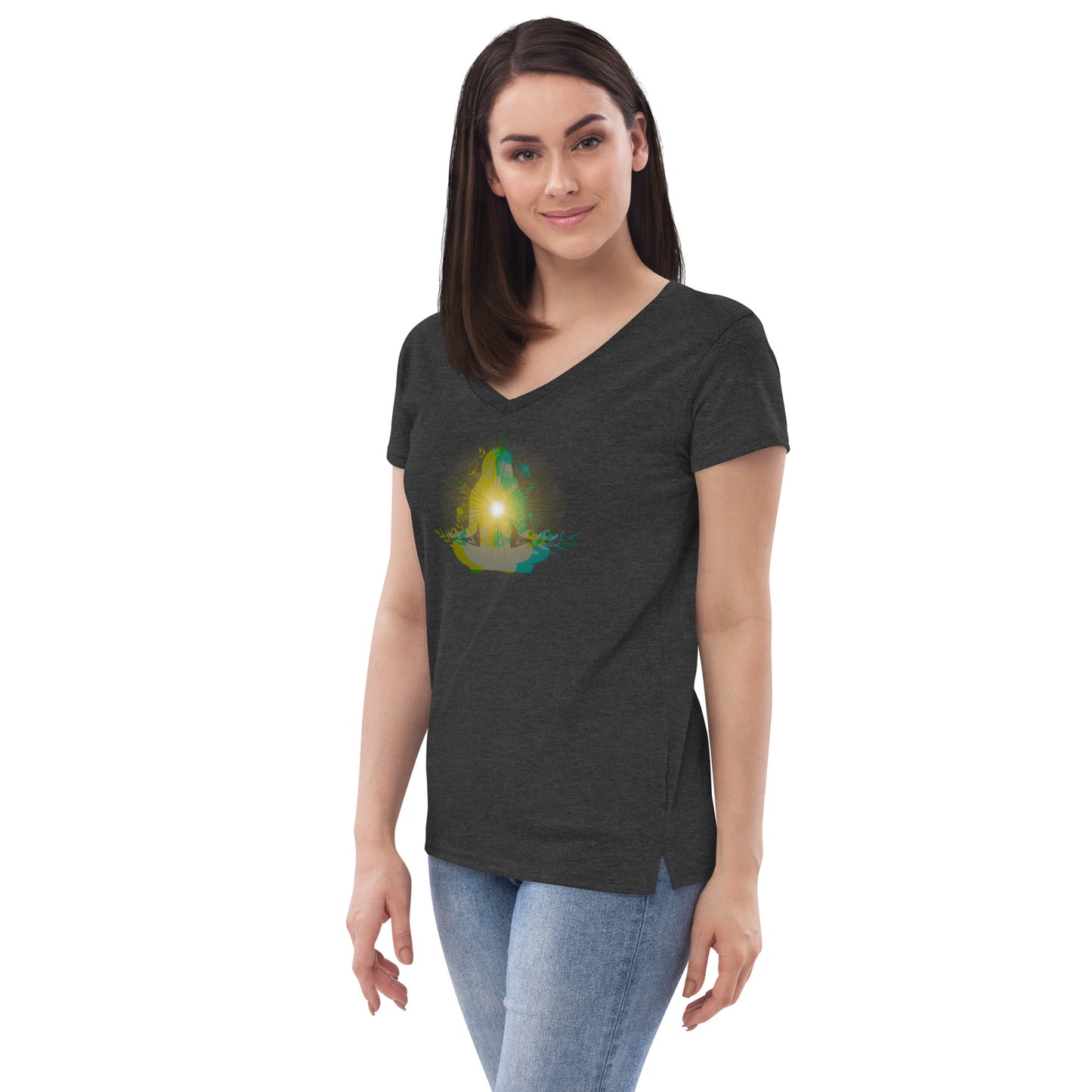 Peace and Harmony - Women’s recycled v-neck t-shirt