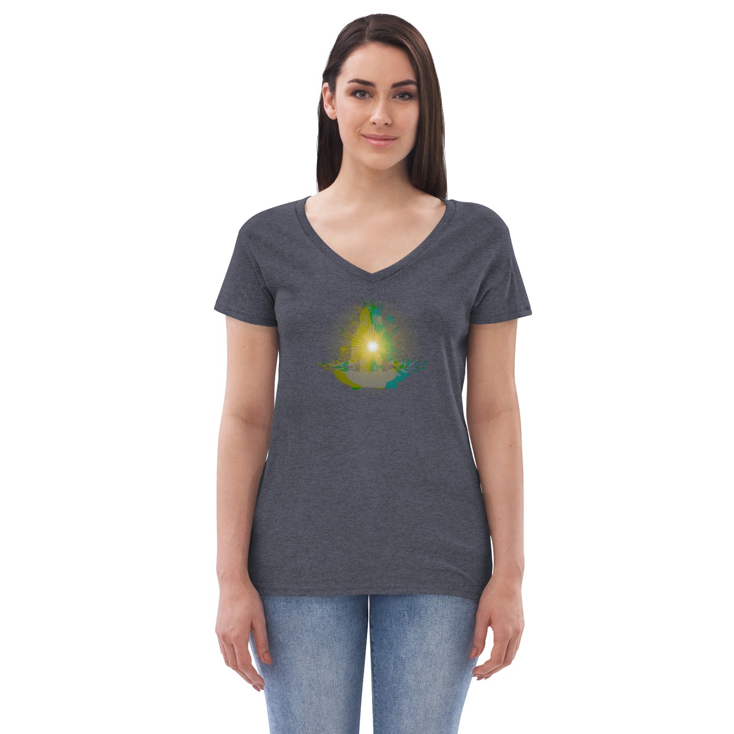 Peace and Harmony - Women’s recycled v-neck t-shirt
