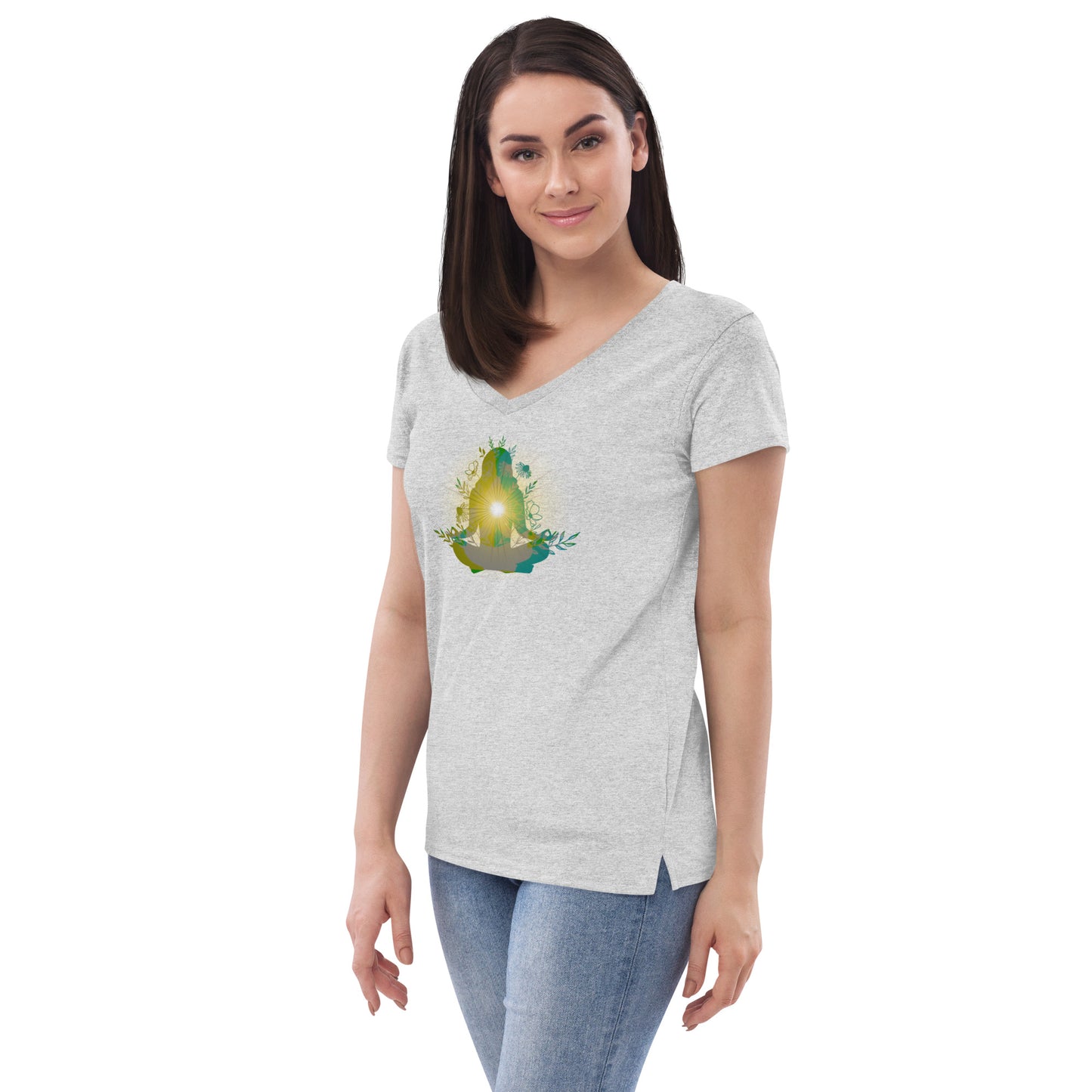Peace and Harmony - Women’s recycled v-neck t-shirt